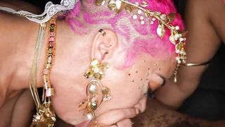 JAWDROPPING Twreesome of the Century Jasamine Banks és Ms Sapphires KILLER Oral Mastery!