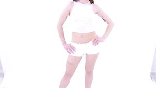 UNSEEN Explicit Content! Latvian Brunette Seduces America!!