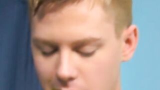Twinkie licks lollipop while pounding his cute boyfriend