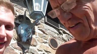 UNBELIEVABLE GERIATRIC ACTION! Sticky Situation  Old Dude Takes on the Young and Hungry!