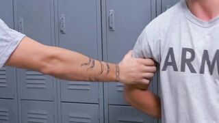 Gay army guys are fucking each other as a punishment