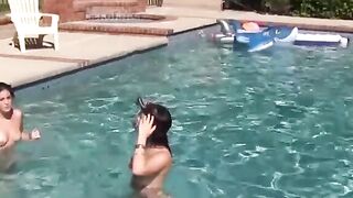 Wet, Wild, and 18 Teen Seduces Her BFF for the Ultimate Pool Party Hookup!