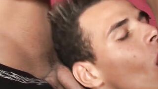 Three young Latinos cock sucking and rawpounding hardcore