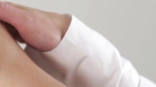 Sexy Dr Angela White exams Mia Malkovas shaved wet pussy
