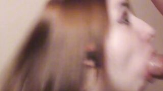 UNLEASHED PASSION FreshFaced Teenyeet420 Bends Over Backwards for Raunchy Cock Sucking Session!