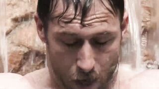 Johnny Ford face fucks Nicholas RYder before attaching stones to his balls