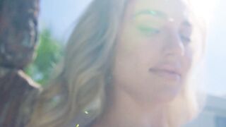 BLONDE BABE BLAST Natural 38GG Tits Exposed in Sizzling Playboy Posing Shoot!