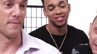 BLONDE BOMBSHELL ADIRA ALLURE GETS CREAMED BY 10 UNcontrollable GANGBANG CLIENTS
