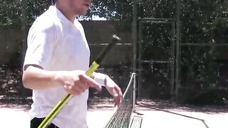 Tennis Court Thrills Double the Fun, Double the Fucking