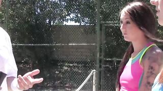 Tennis Court Thrills Double the Fun, Double the Fucking