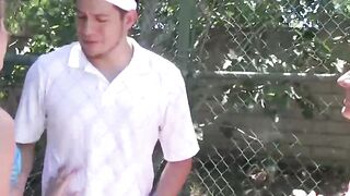 Tennis Court Thrills Double the Fun, Double the Fucking