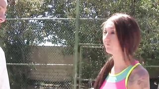 Tennis Court Thrills Double the Fun, Double the Fucking