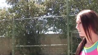 Tennis Court Thrills Double the Fun, Double the Fucking
