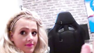 MINDBLOWING Teen Abbi Price GETS PENETRATED BY HER SMART COCKWORSHIPPING CLIENT  BALL GAGGED IN FISHNETS DOGGYSTYLE POV