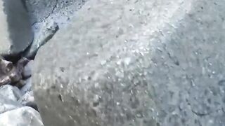  BEACH BRAWL tasty black stud gets facefucked by TWO rugged beach bums inНеsizzling outdoor threeway!