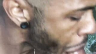  BEACH BRAWL tasty black stud gets facefucked by TWO rugged beach bums inНеsizzling outdoor threeway!