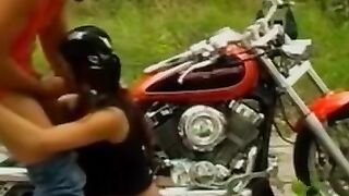 Biker Bull Unleashes Steamy Fury on Innocent Cutie