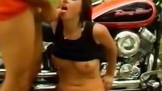 Biker Bull Unleashes Steamy Fury on Innocent Cutie