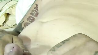 "Tatted Gay Guy's Intimate BlowJob Ends With A Hot Load Of Sperm"