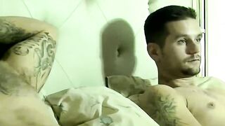 "Muscular Amateur Hunks Fuck Hard And Shoot Big Load On Chest"