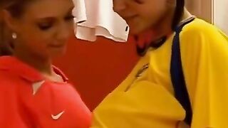 Coachs Pet Juicy Blonde Tops Rambunctious Dark hair inside Bedroom Terminee Showdown