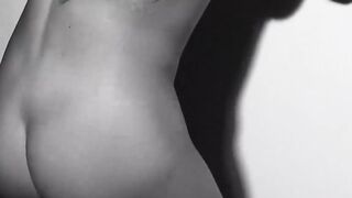Blonde teen model with big natural tits