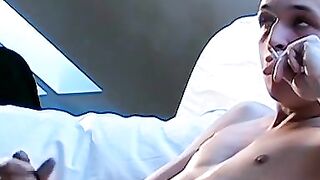 CAMERONS CUMFILLED CARNAGE Watch Cute Cutie Pour It On While Smoking After Sexiest Jerking Session!