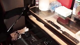 Freaky brunette teen Molly Manson punished by a stiff cock