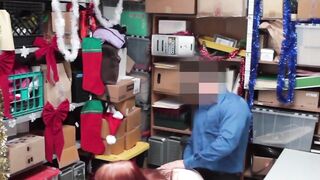 HOLLYWOOD HEIST Krystal Orchid gets RAILROADED by Dictator Daddy for Christmas Shoplifting!