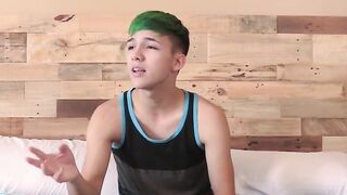 UNBELIEVABLE! Skinny Gays Secret to Orgasm Revealed  Watch as He Talks Dirty and Fucks Himself