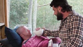 UNLEASH THE BEAST Beefy Heath Halo Tames Brody Fox in a ROPE BONDAGE CABIN OF PAIN!