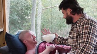 UNLEASH THE BEAST Beefy Heath Halo Tames Brody Fox in a ROPE BONDAGE CABIN OF PAIN!