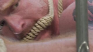UNLEASH THE BEAST Beefy Heath Halo Tames Brody Fox in a ROPE BONDAGE CABIN OF PAIN!