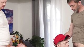 PUNISHED AND BETRAYED Stepsons Eric Charming and Ryan Russo Get HAMMERED by Their Stepdad Brody and a HOT Female Revenge