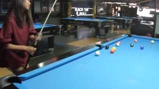 UNBELIEVABLE! Big BootyThai Goddess Devin Collides with Billiard Magic  Blows Her Load in Sizzling POV Blowjob