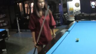 UNBELIEVABLE! Big BootyThai Goddess Devin Collides with Billiard Magic  Blows Her Load in Sizzling POV Blowjob