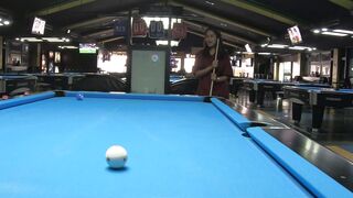 UNBELIEVABLE! Big BootyThai Goddess Devin Collides with Billiard Magic  Blows Her Load in Sizzling POV Blowjob