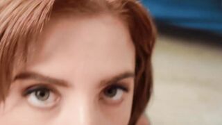 MASSIVE CREAM PIZZA Stunning Redhead Eats, Then Gets Eaten Hard!!!