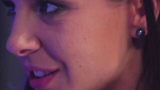 Blonde Kyler Quinn fucks Milana Ricci with strap on dildo