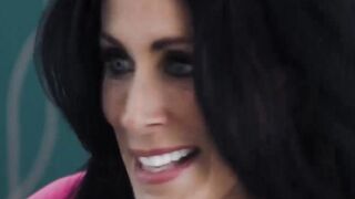 Yummy MILF Reagan Foxxs pink cunt was severely stretched due to my fingering and dril 2