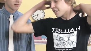 BITCH, Get Ready for the Most EPIC Deeptoss of Your Life! Twink Kaiden Ertelle takes a BEAST of a DICK, Tyler Dawsen, from BEHIND after a REALLY Wet BJ