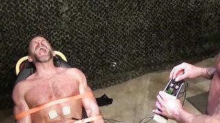 DIRK CABER GETS ROYALTY TREATED SCISSORING, BALL TORTURE  ELECTRICAL THRILLS