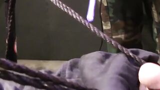 DIRK CABER GETS ROYALTY TREATED SCISSORING, BALL TORTURE  ELECTRICAL THRILLS