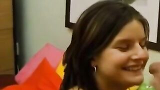 DIANAS DESTRUCTIVE ORGY  18 YEAR OLD SPHERICAL CUTIE TAKES ON THE BIGGEST PUSSY IN TOWN!!!
