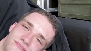 RAW MILITARY ACTION Young GunARMSTRONG Unloads in Hardcore Solo Naughty Boot Camp!