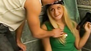 OFFICE SEDUCTION Sultry shades and scandalous encounters with a shaved, curvy cutie!