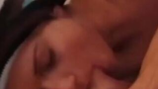 Yummy teen Nikki and Ed have wild fuck session in bed