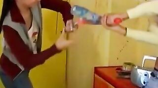 CurvyCuties Workplace WILDNESS A 19YearOld Princess Squeezes the Squirt from EVERY CREAM PIECE