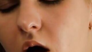 Dirty Coed Lena Teases Her Bushy Vulva with Her Magnificent Hands