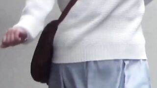 BARE IT ALL Japanese Cutie Streams Scorching Urine Down Pave Outside  You Wont Believe What Happens Next!